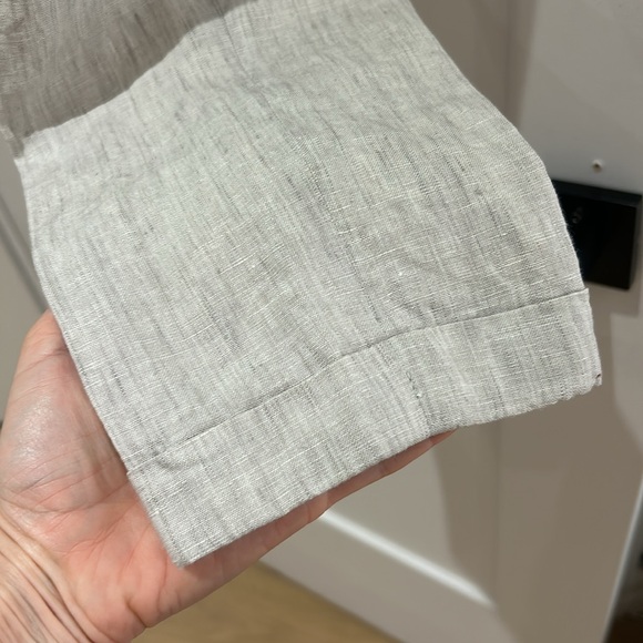 Zara light grey linen pants - Picture 5 of 8